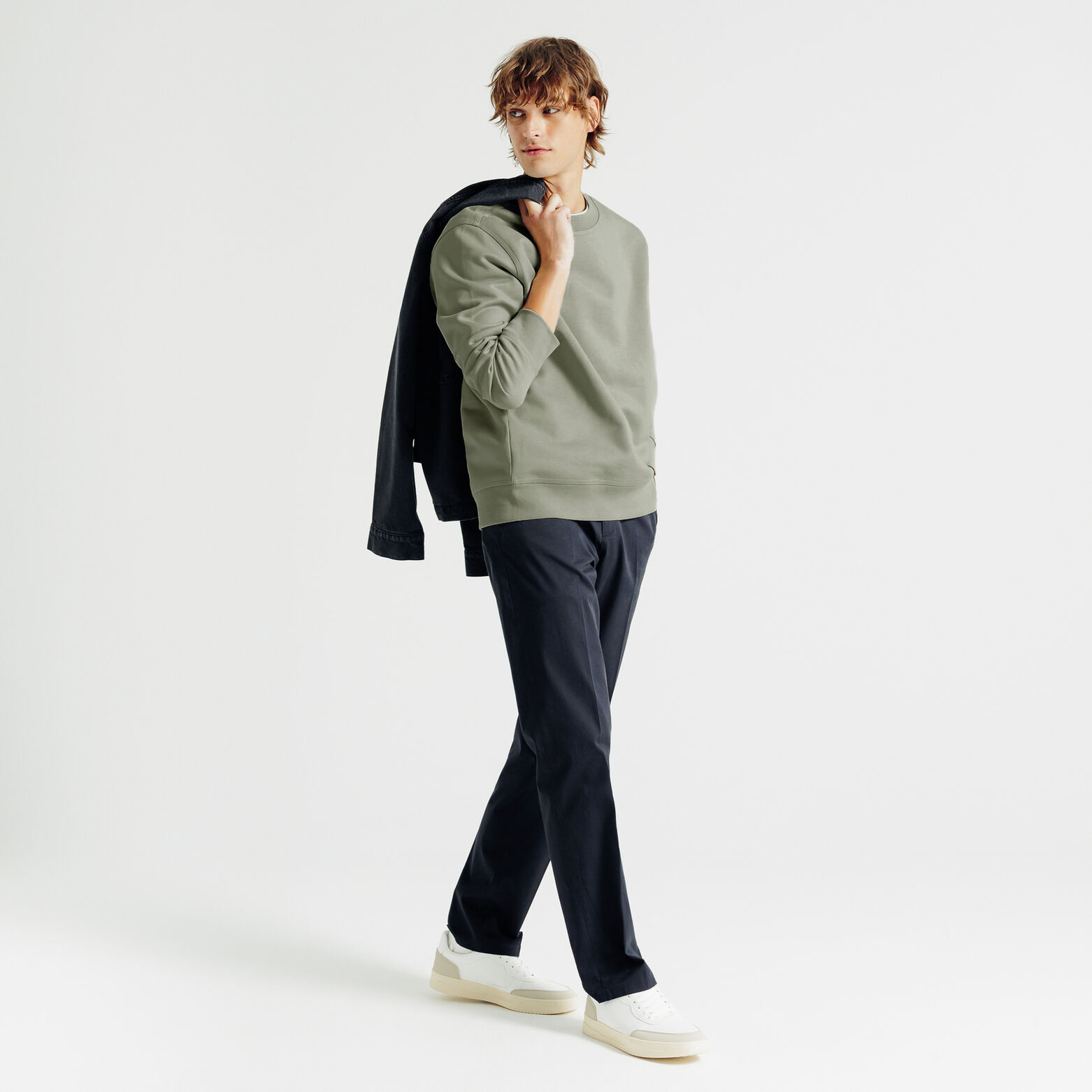 "le parfait by JULES" effen sweater ronde hals