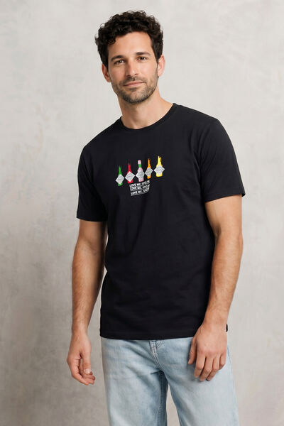 T-shirt met borstprint Tabasco-licentie