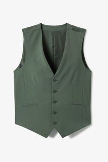 Slim fit kostuumgilet in bi-stretchstof