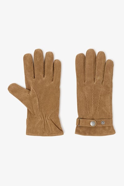 Gant en cuir su&eacute;d&eacute;