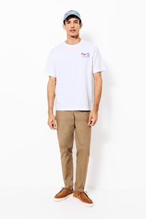 Tee shirt imprim&eacute; col rond