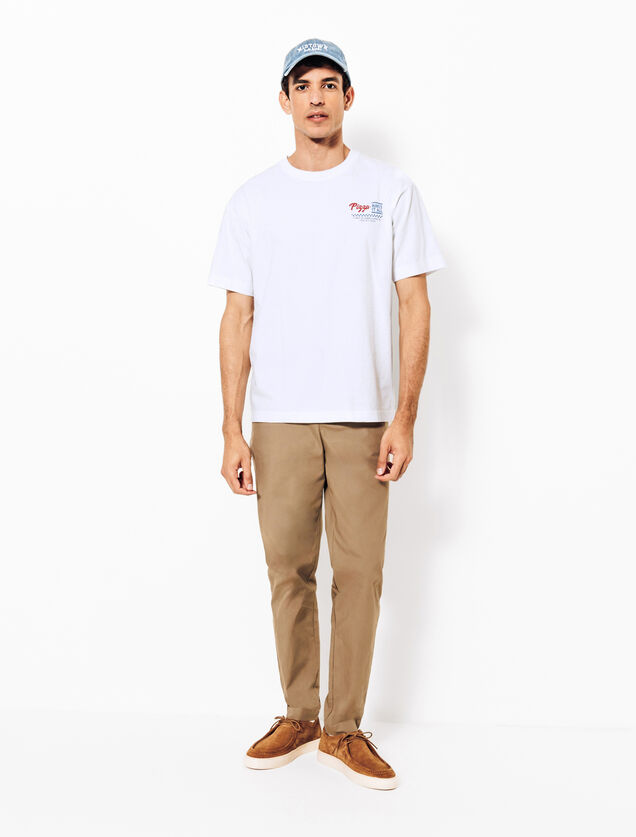 Tee shirt imprim&eacute; col rond