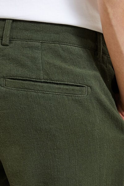 Pantalon large texturé