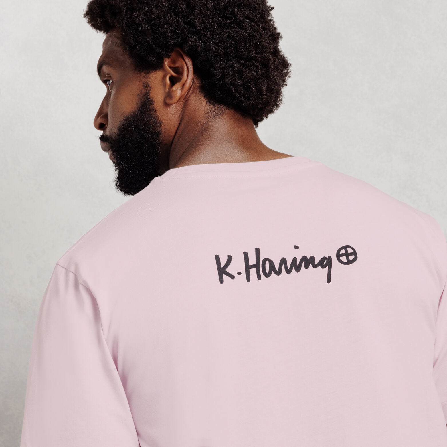 Geborduurd T-shirt relax licentie Keith Haring