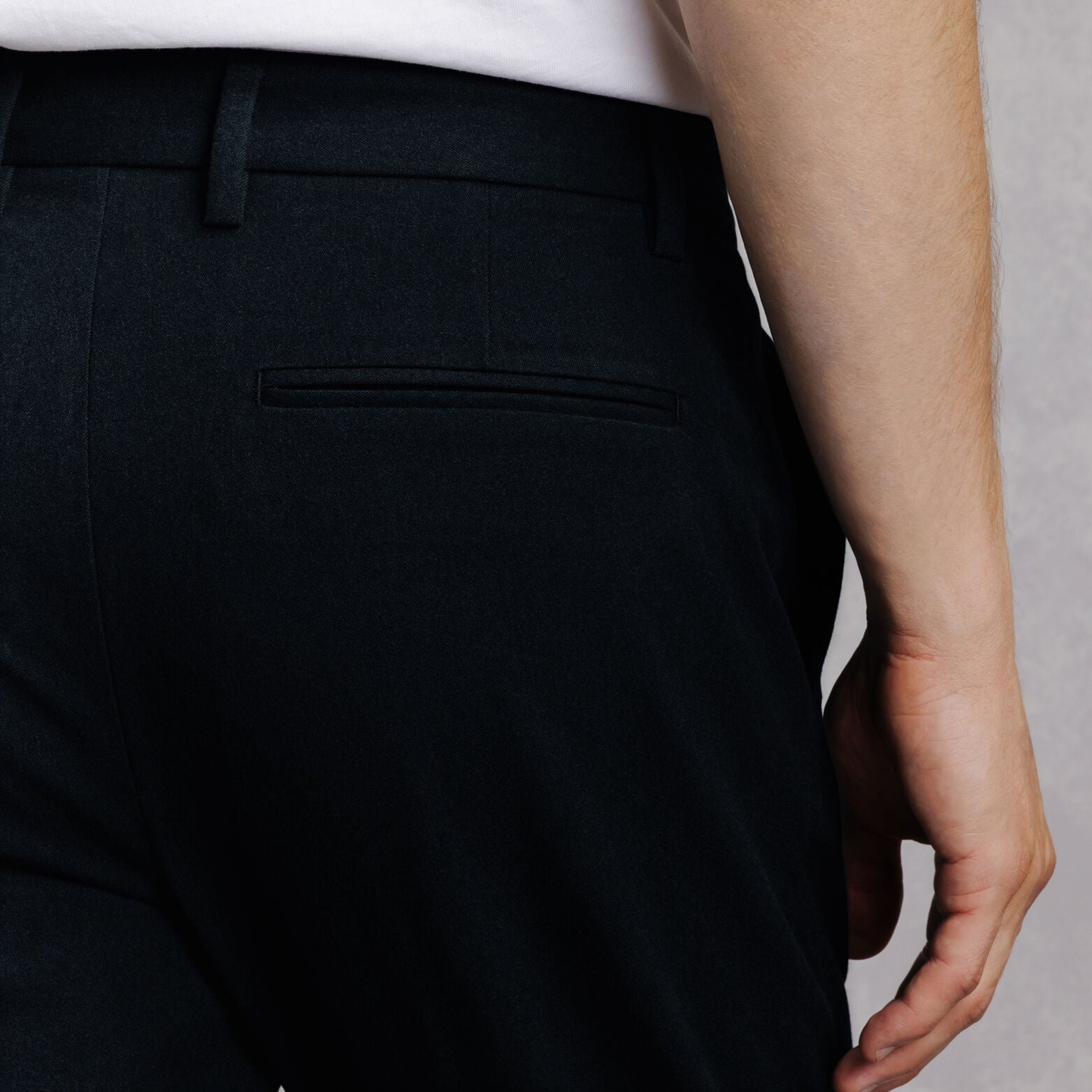 Pantalon chino slim en flanelle
