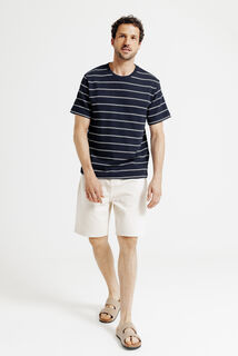 Gestreept t-shirt in tricot