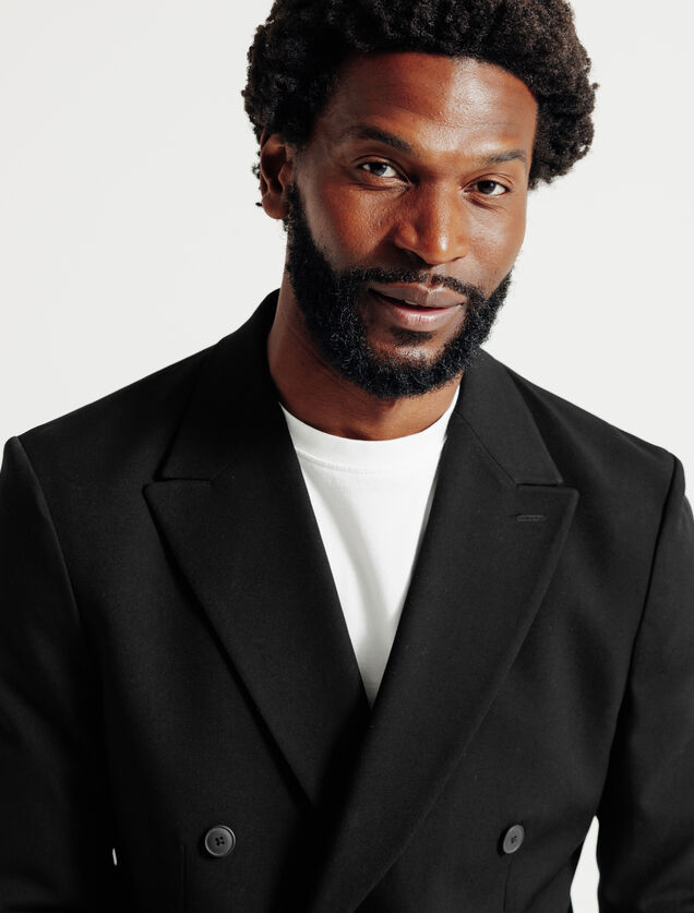 Veste de costume confort double boutonnage