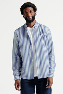 Gekleurd streepjeshemd in katoen