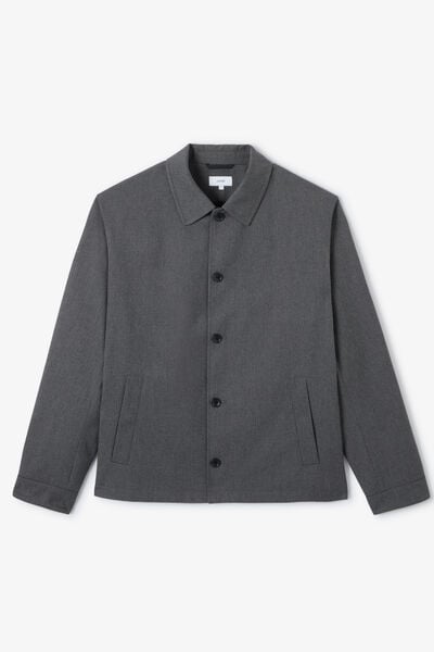 Veste tissage twill col chemise