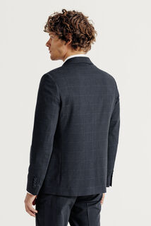 Geruite comfort kostuumvest