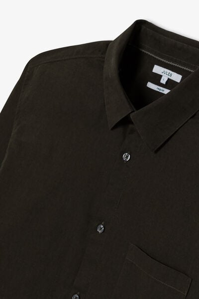 Chemise en coton lin unie