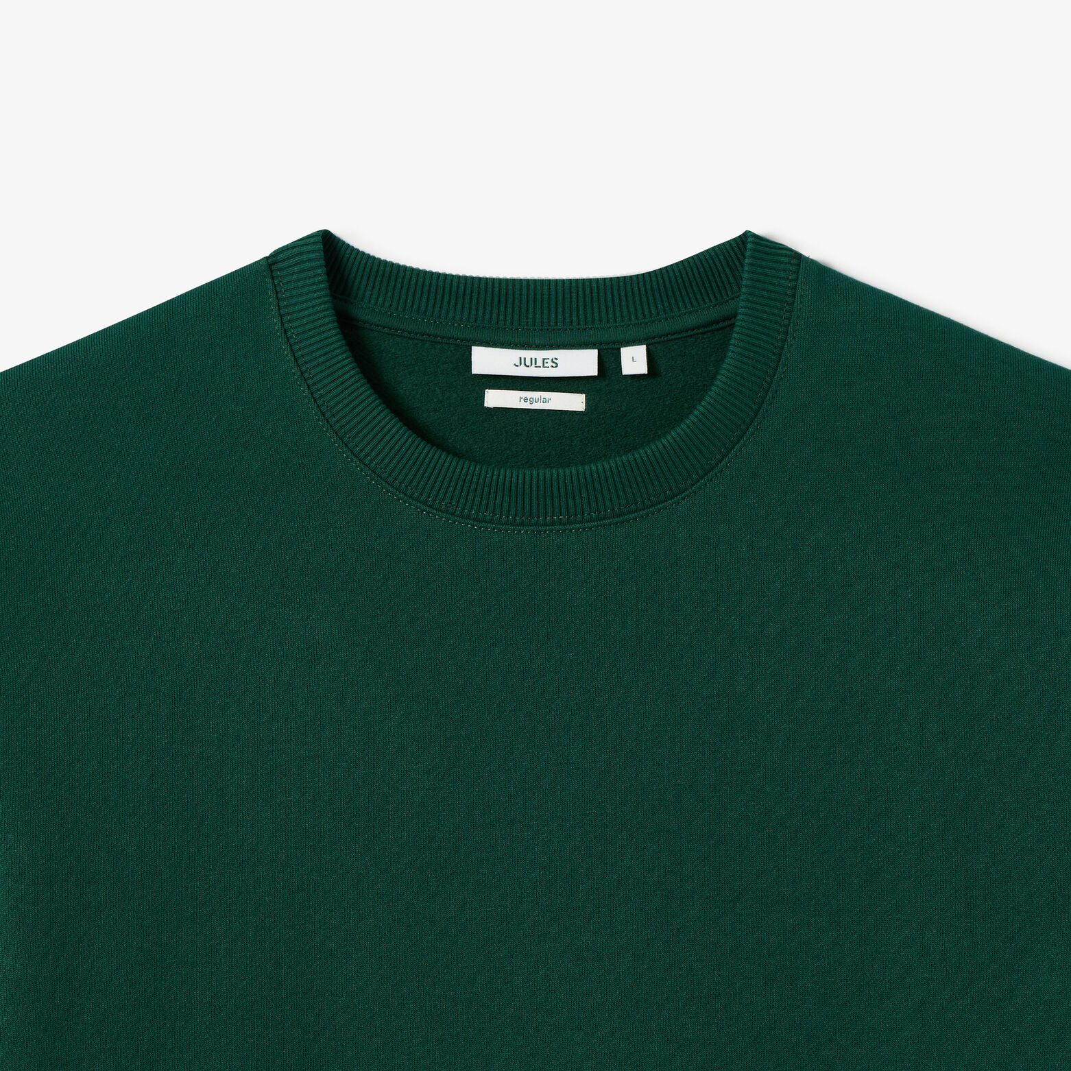 Sweat col rond molleton uni