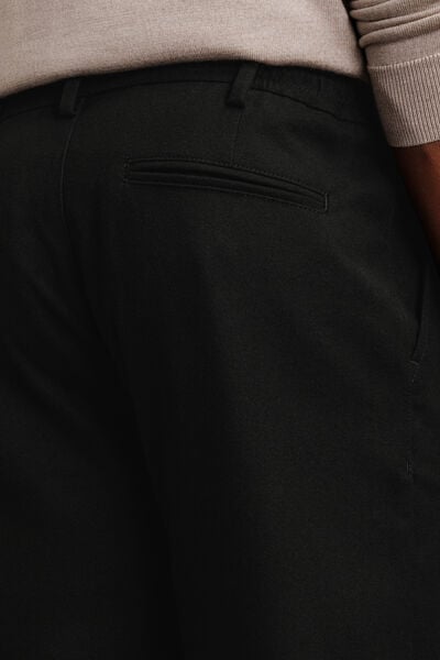 Pantalon straight taille &eacute;lastiqu&eacute;e
