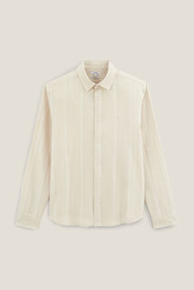 Chemise en coton matière texturée