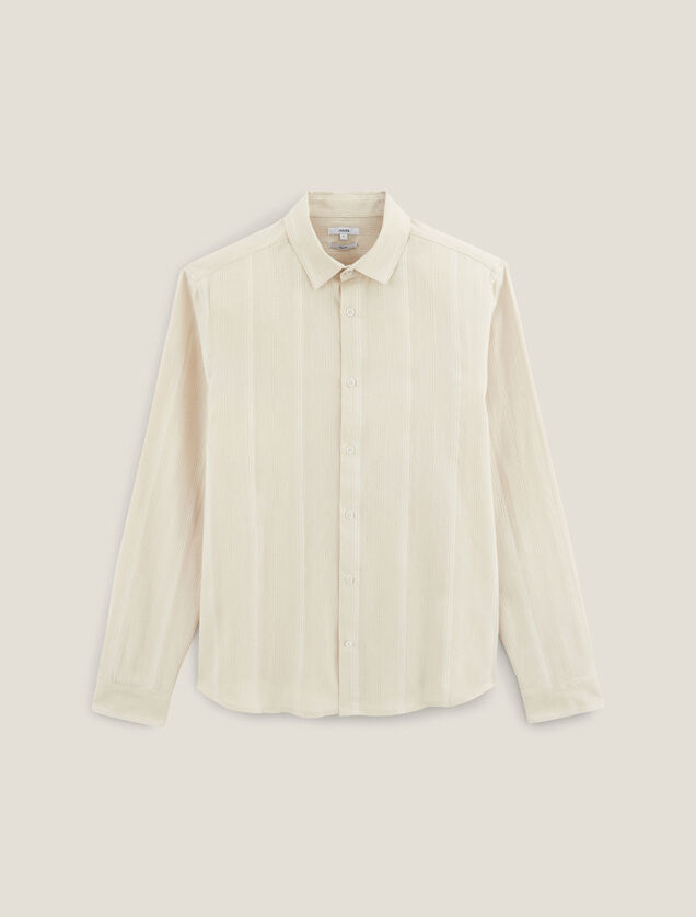 Chemise en coton matière texturée