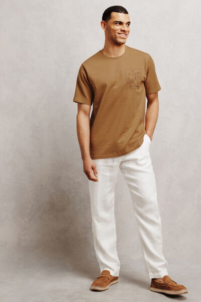 Tee shirt brod&eacute; mati&egrave;re fantaisie