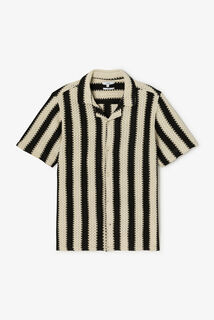 Chemisette en crochet col requin