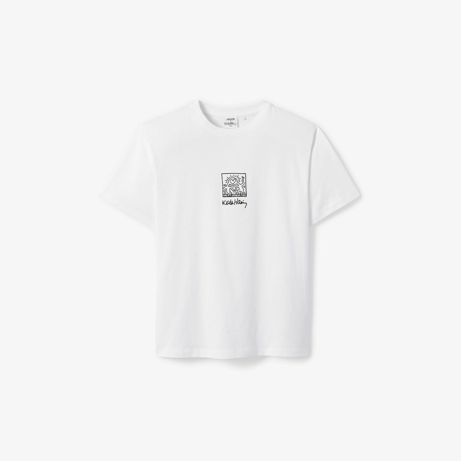 Geborduurd T-shirt relax licentie Keith Haring