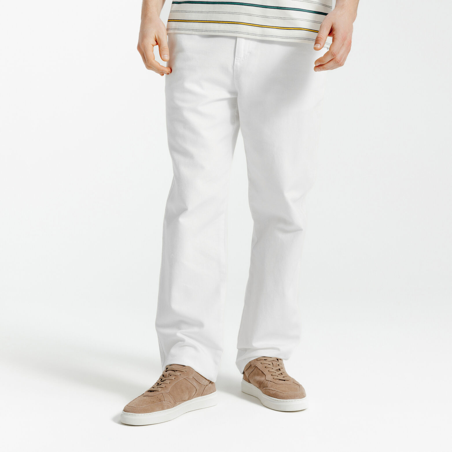 Pantalon loose en coton lin