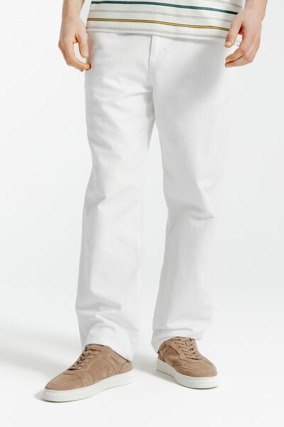 Pantalon loose en coton lin