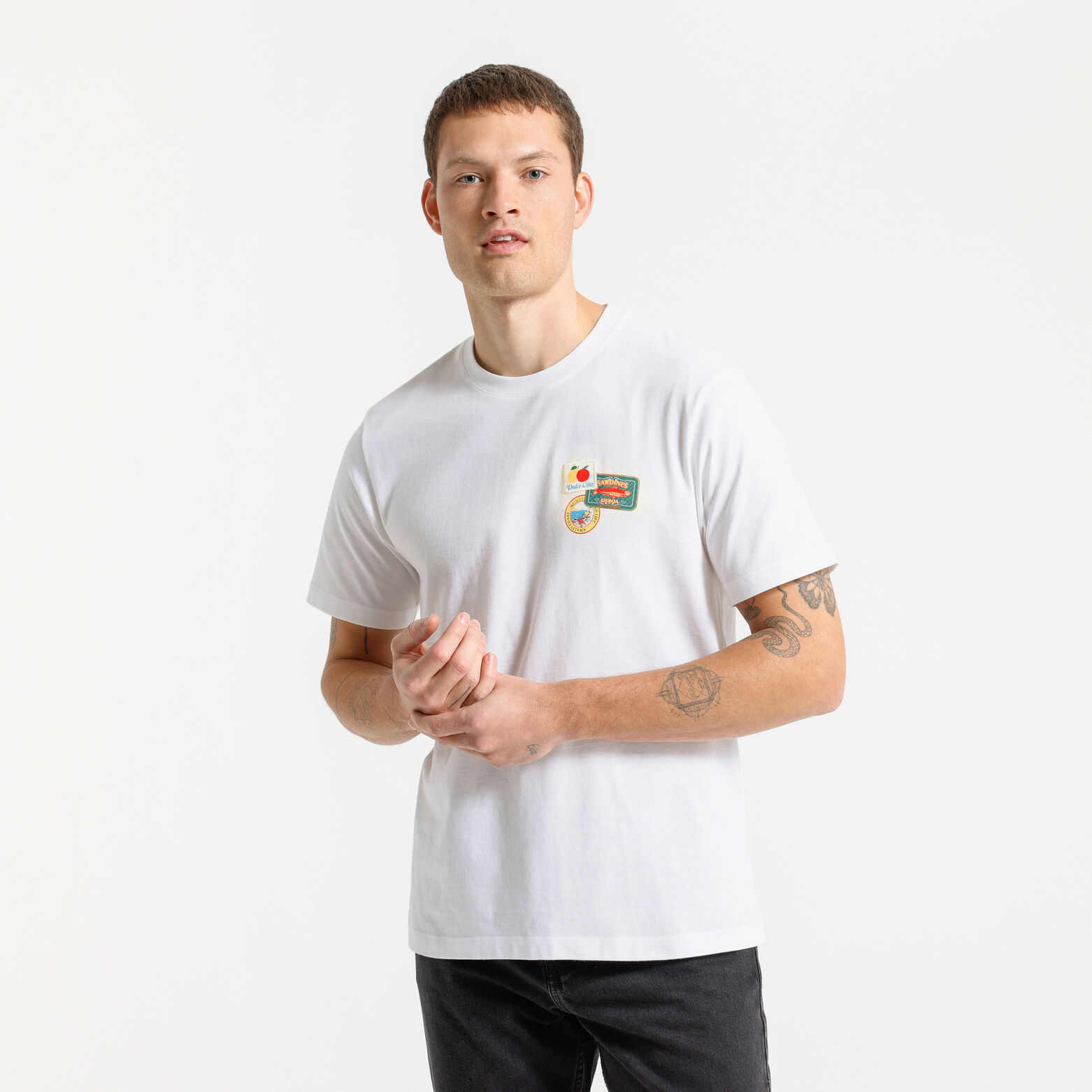 Tee shirt patch poitrine dolce vita