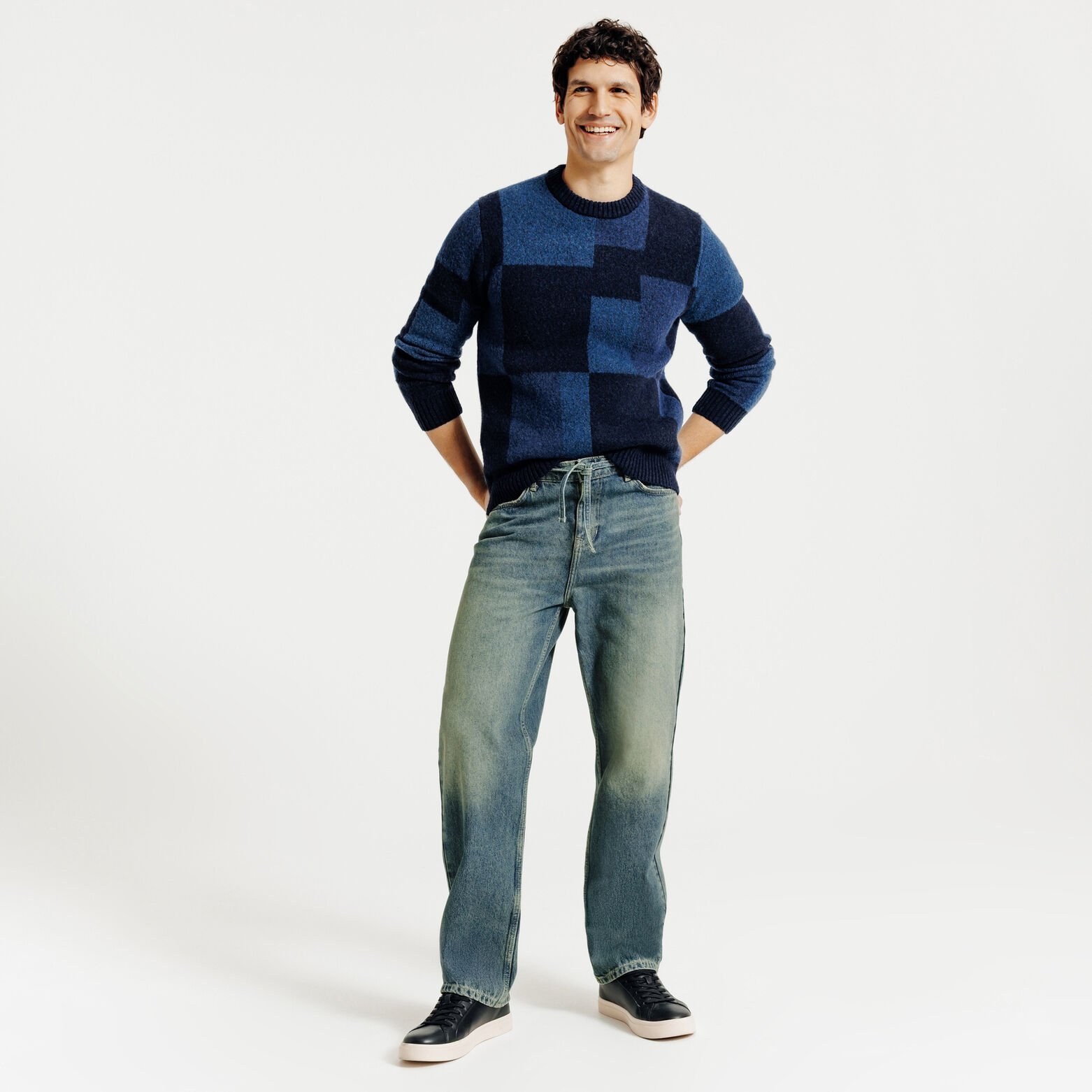 Jean baggy avec ceinture