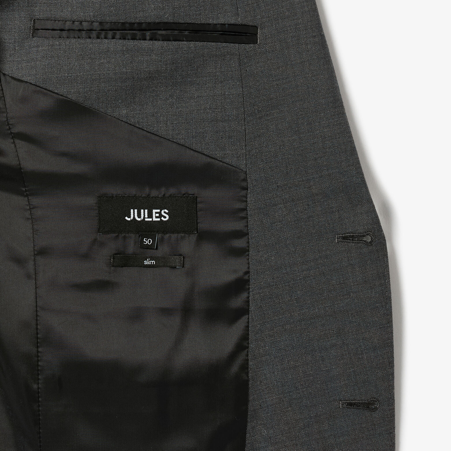 Veste de costume slim bi-stretch unie