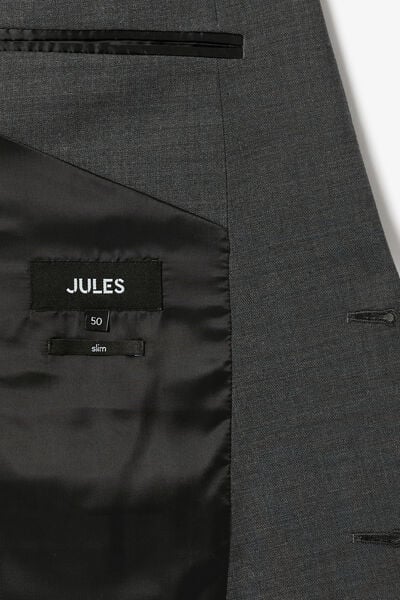 Veste de costume slim bi-stretch unie