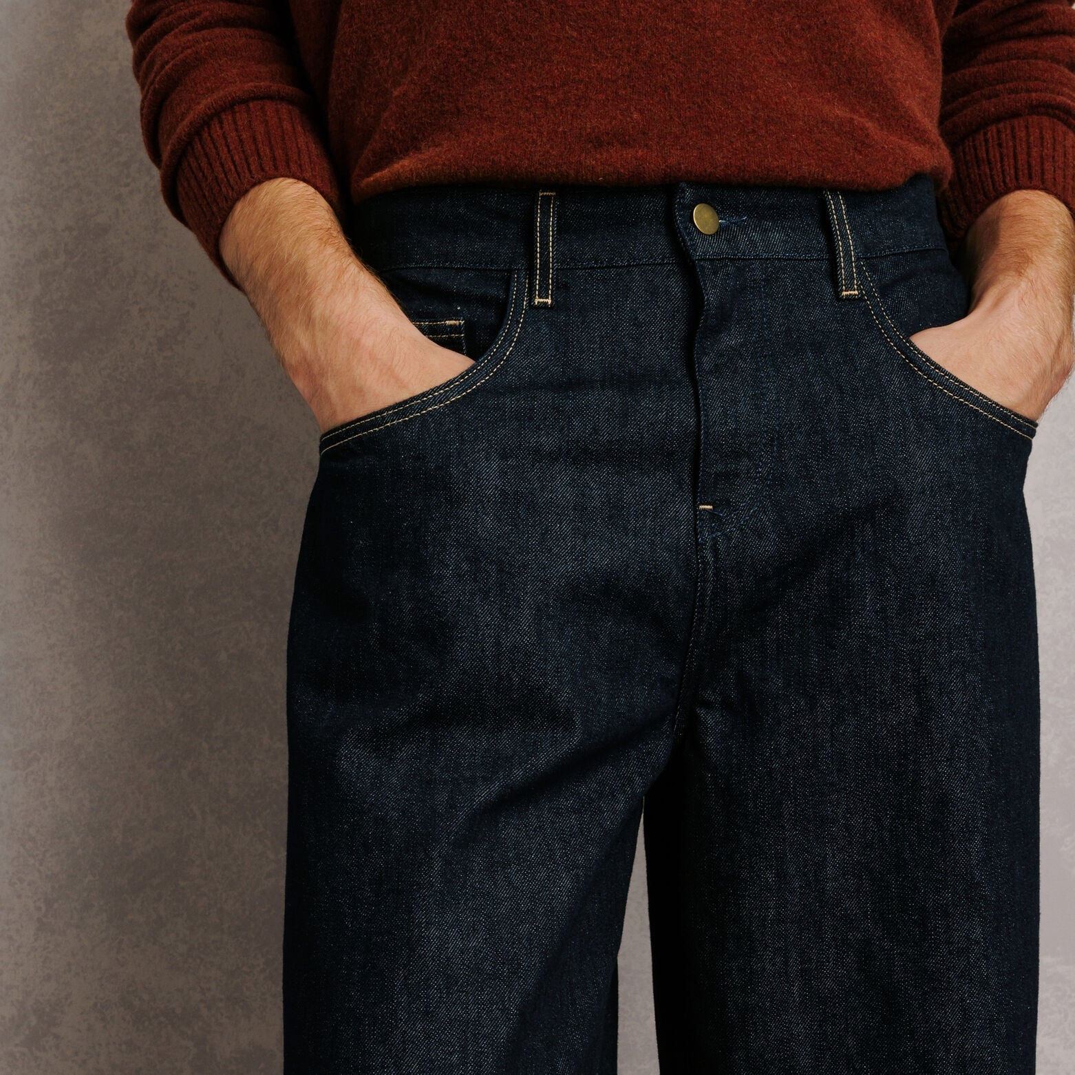 Barrel jeans raw 100% katoen