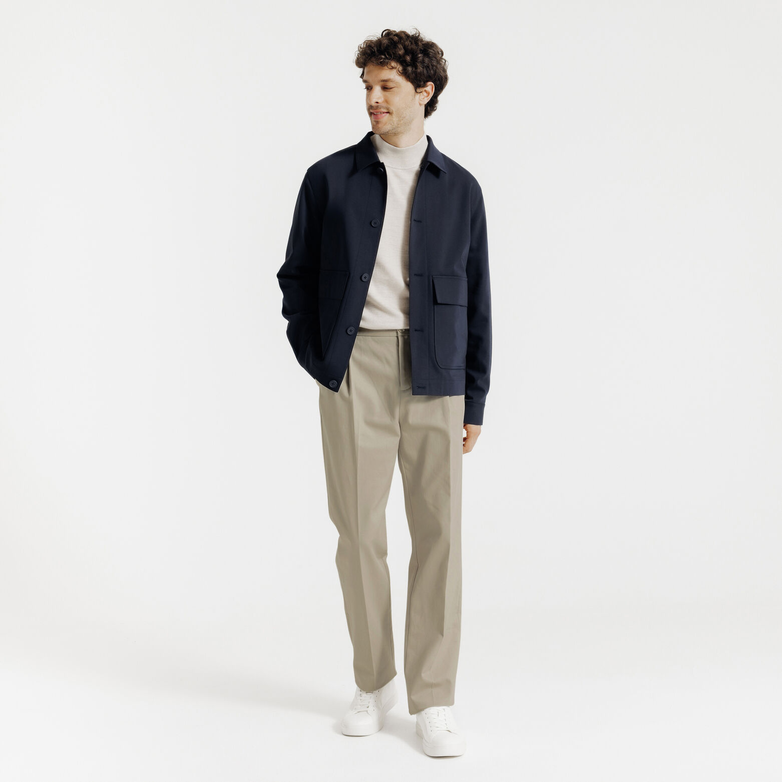 Pantalon chino loose à plis