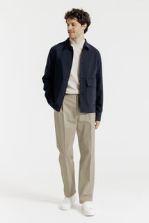 Pantalon chino loose &agrave; plis