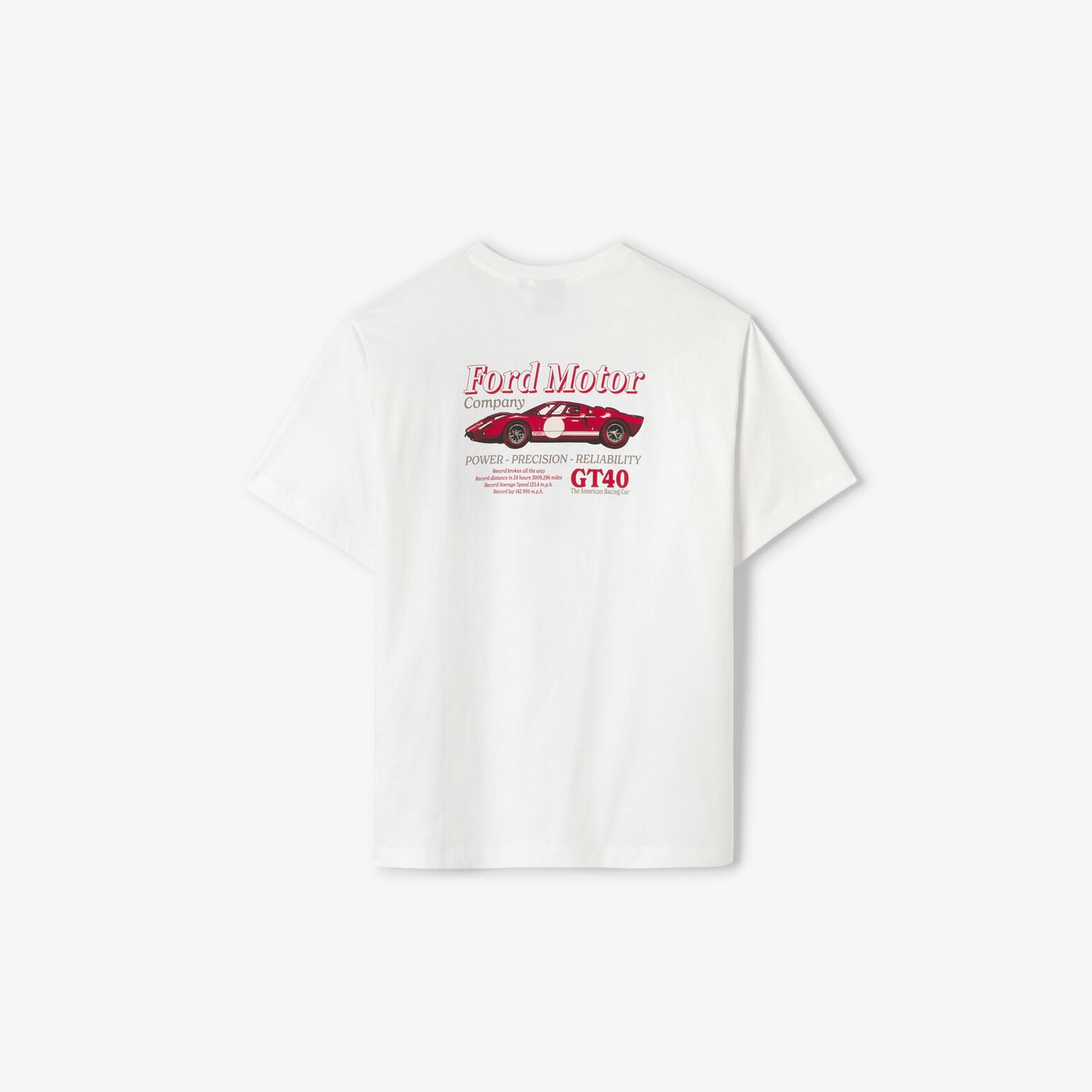 Tee shirt imprim&eacute; devant dos licence Ford GT40