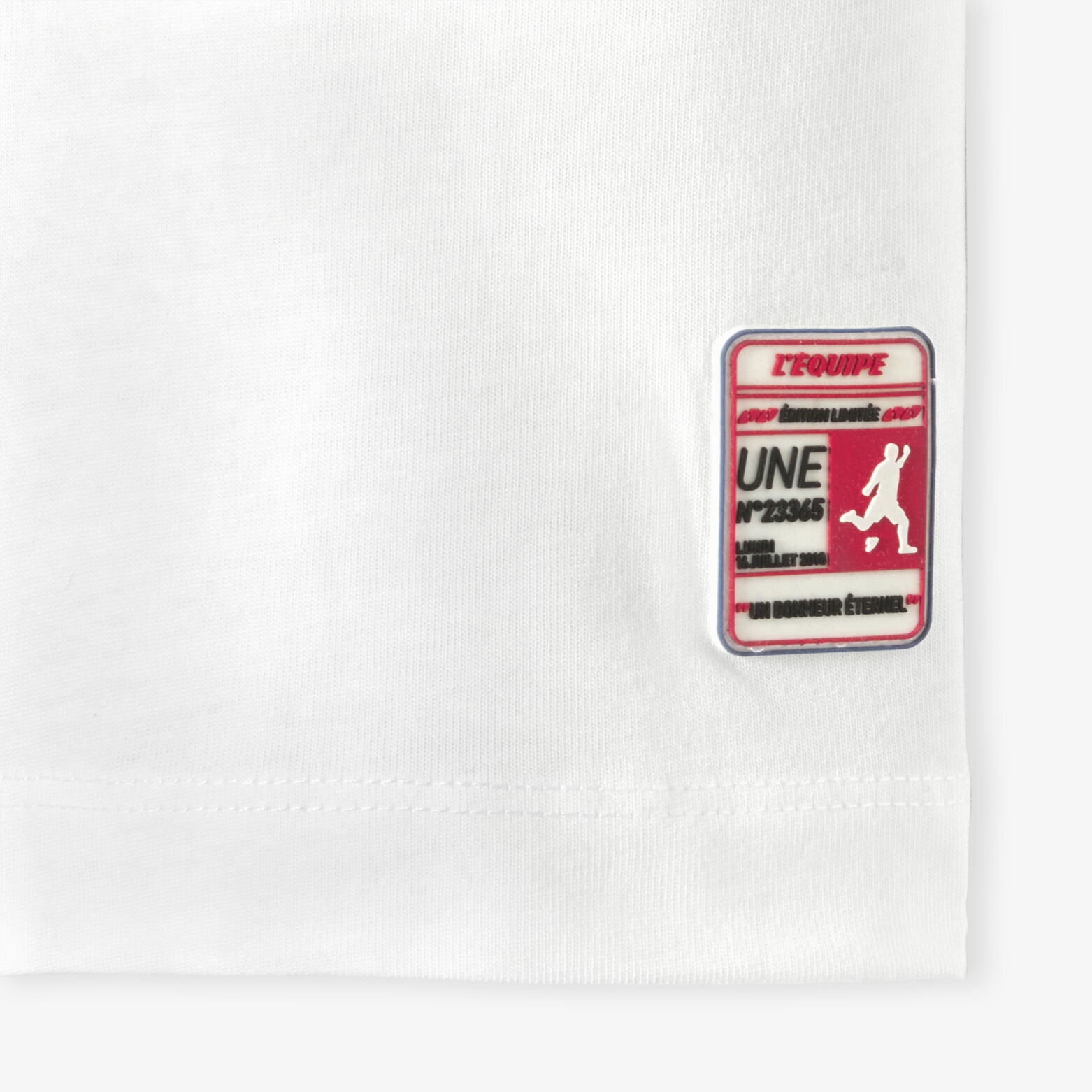Tee shirt imprim&eacute; devant licence L'&Eacute;quipe