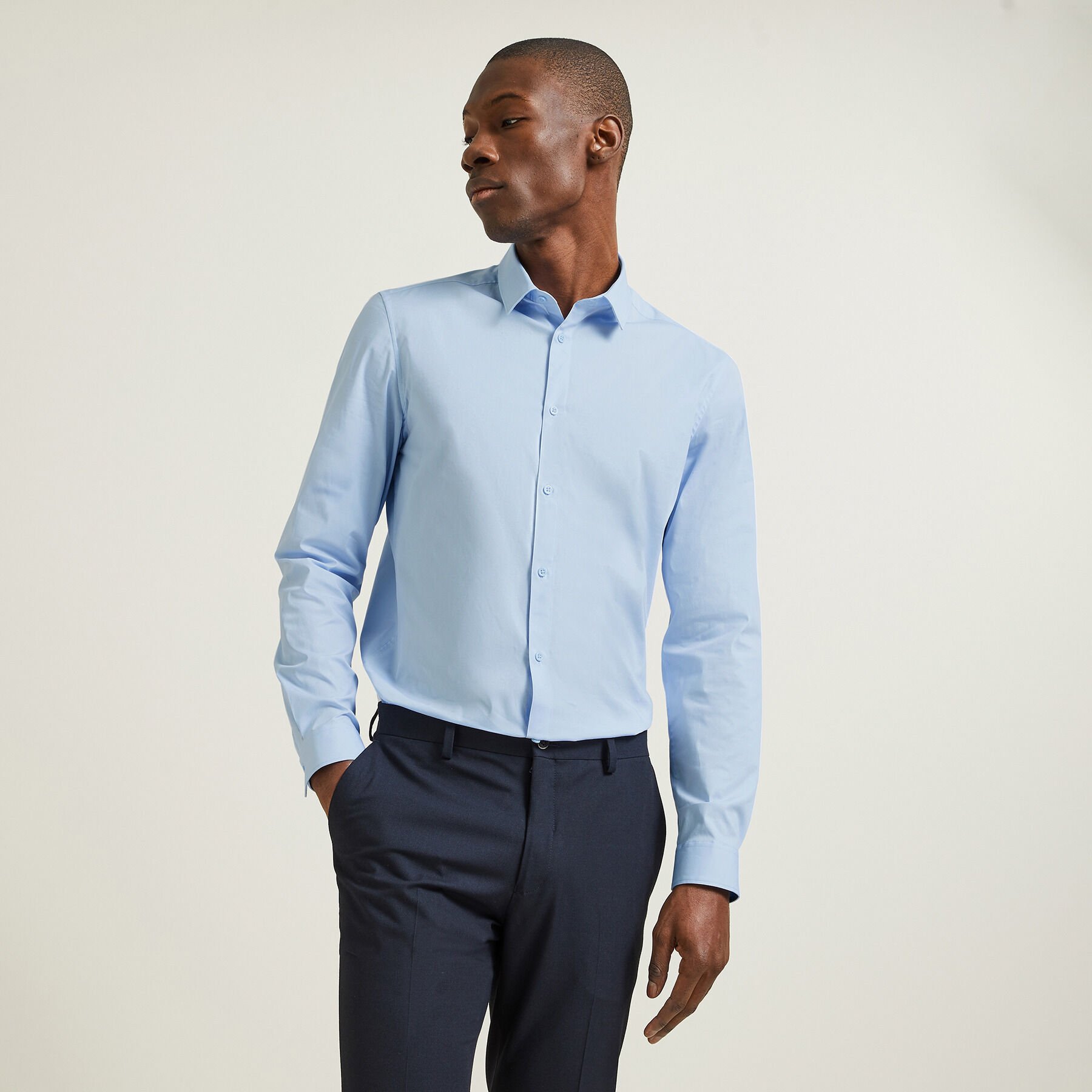 Chemise jules bleu top