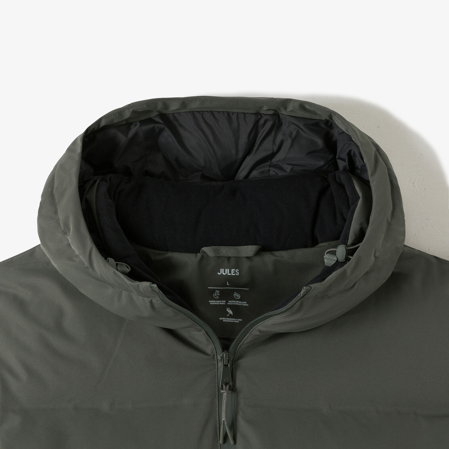 Doudoune zippée à capuche