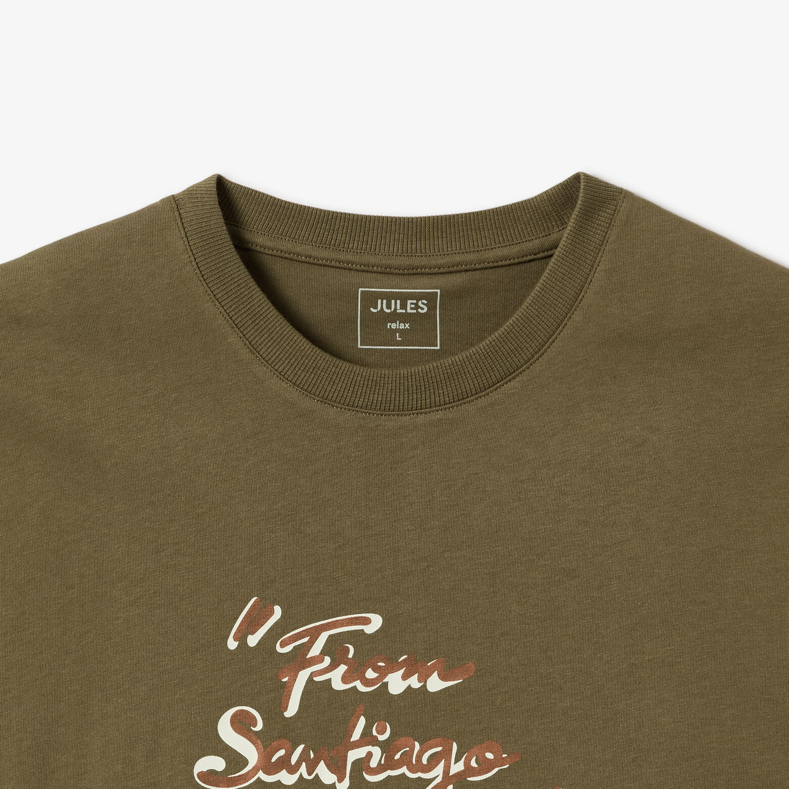 Tanktop met opdruk vooraan "From Santiago to Cuba"