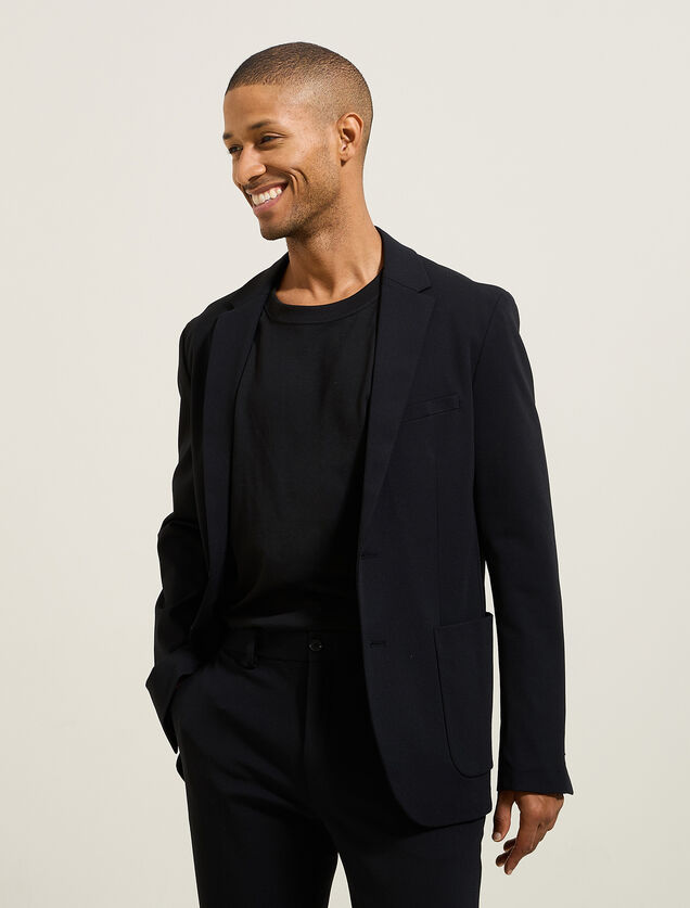 Veste de costume slim en maille