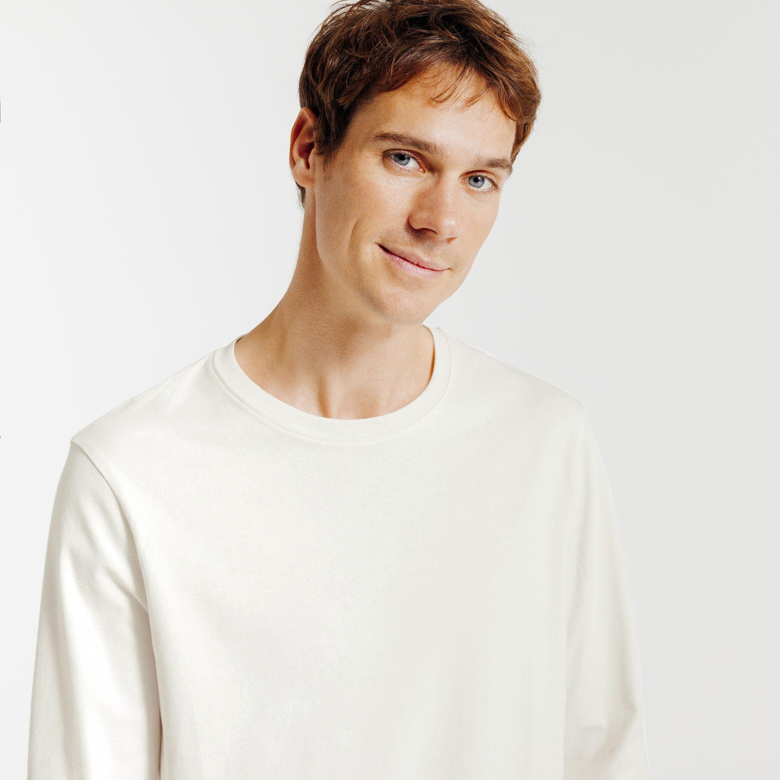 Tee shirt manches longues mati&egrave;re douce