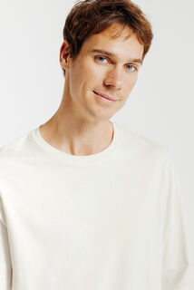 Slim basic T-shirt met ronde hals
