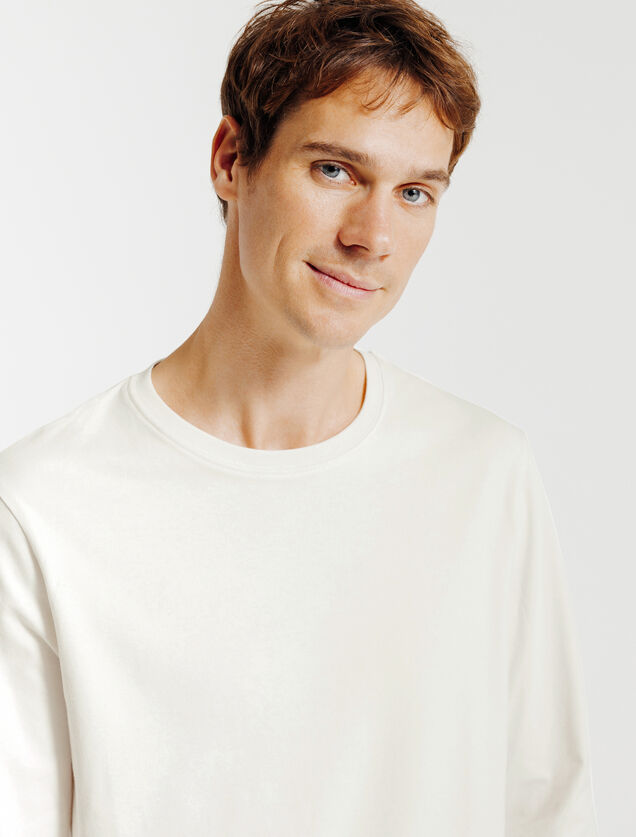 Slim basic T-shirt met ronde hals