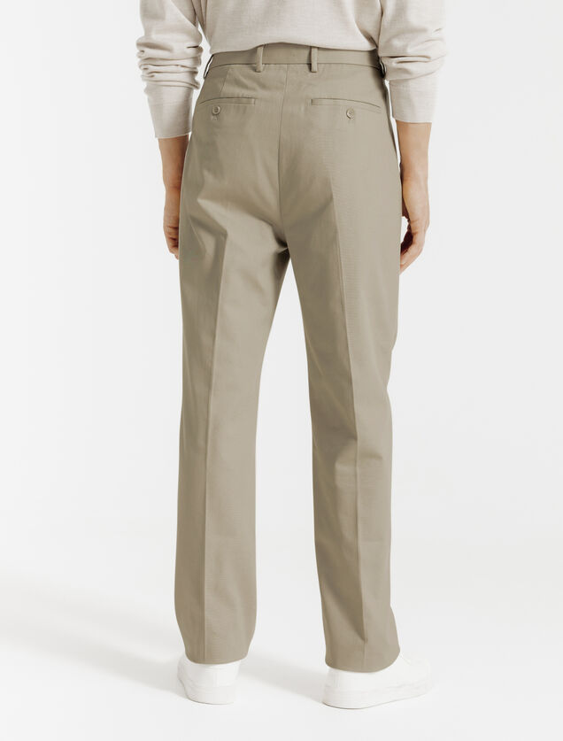 Pantalon chino loose &agrave; plis