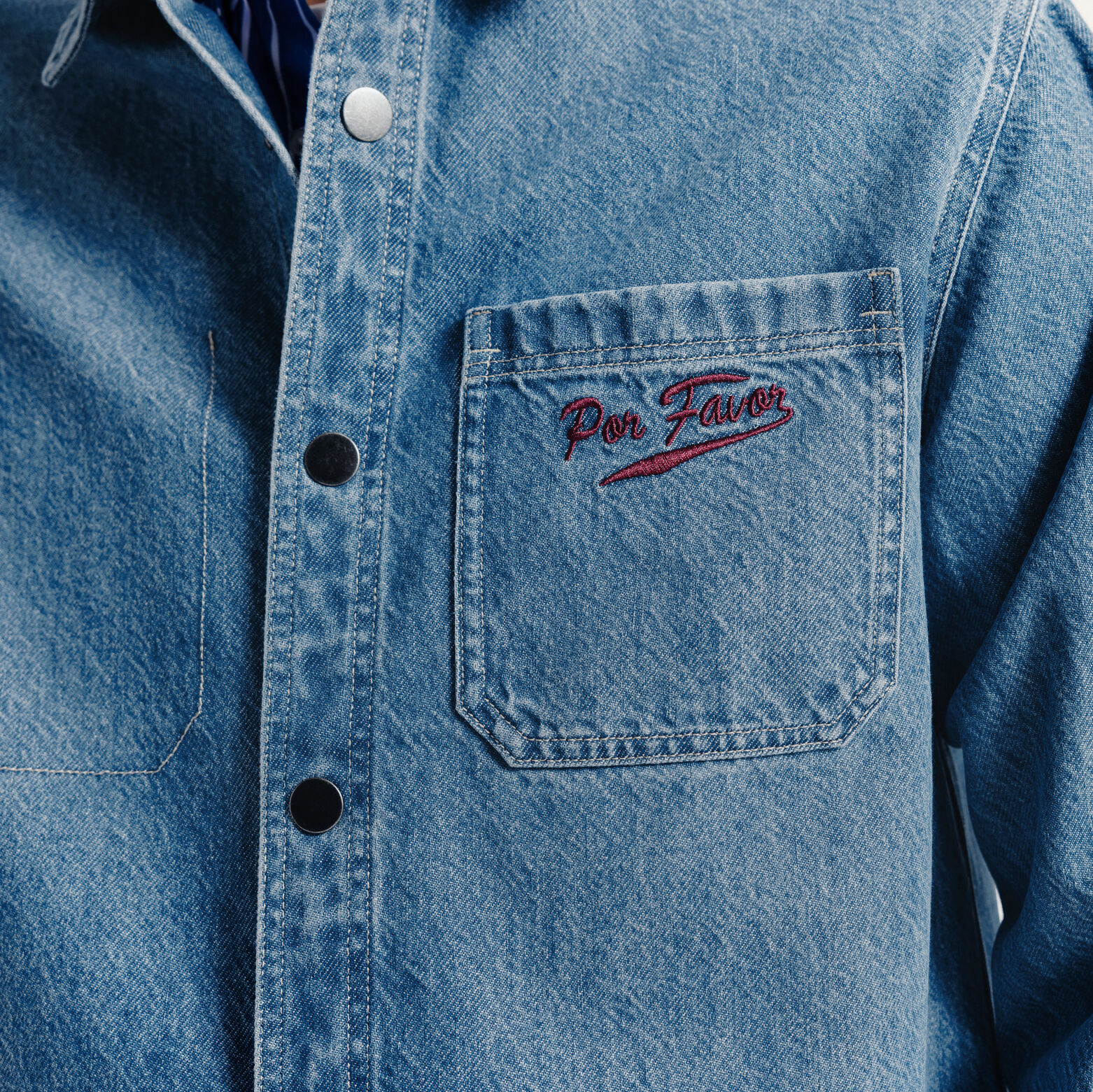 Overhemd in katoen met print