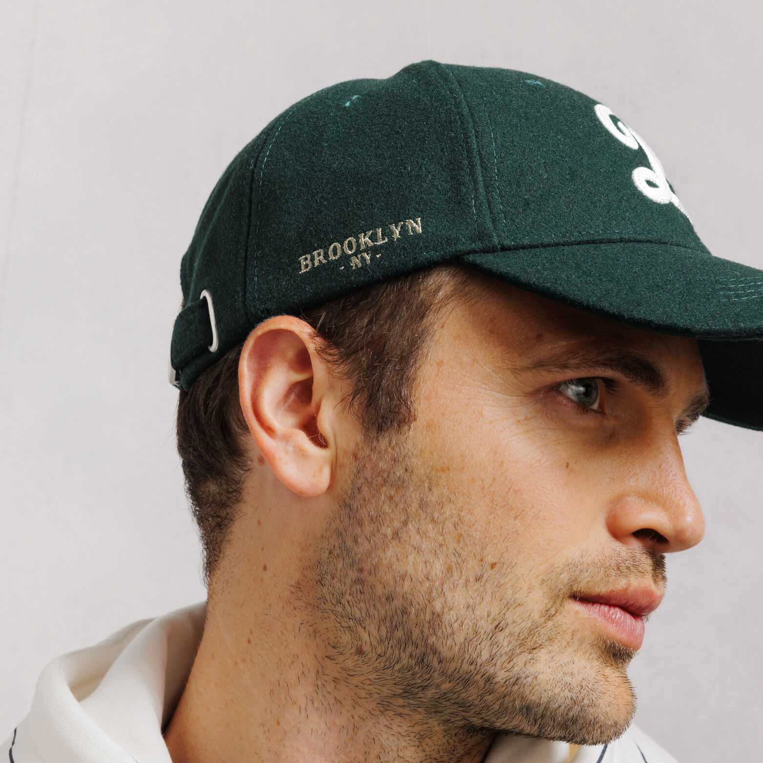 Casquette flanelle brod&eacute;e