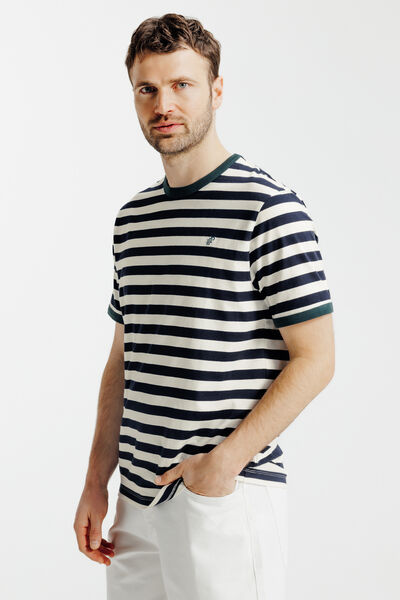 Tee shirt marini&egrave;re contrast&eacute;
