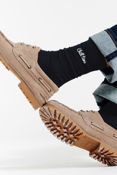 Chaussettes hautes &agrave; message