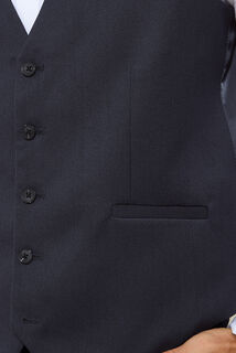 Slim effen kostuumgilet