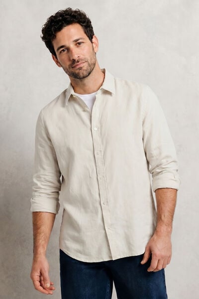 Chemise 100% lin unie