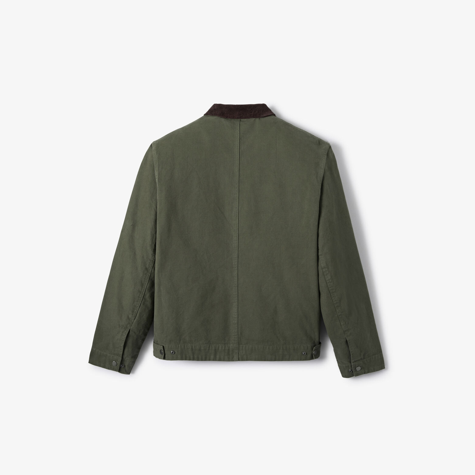 Veste zipp&eacute;e col chemise en velours
