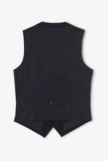 Slim effen kostuumgilet