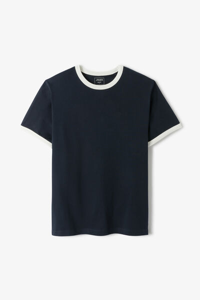 Tee shirt brod&eacute; contrast&eacute;